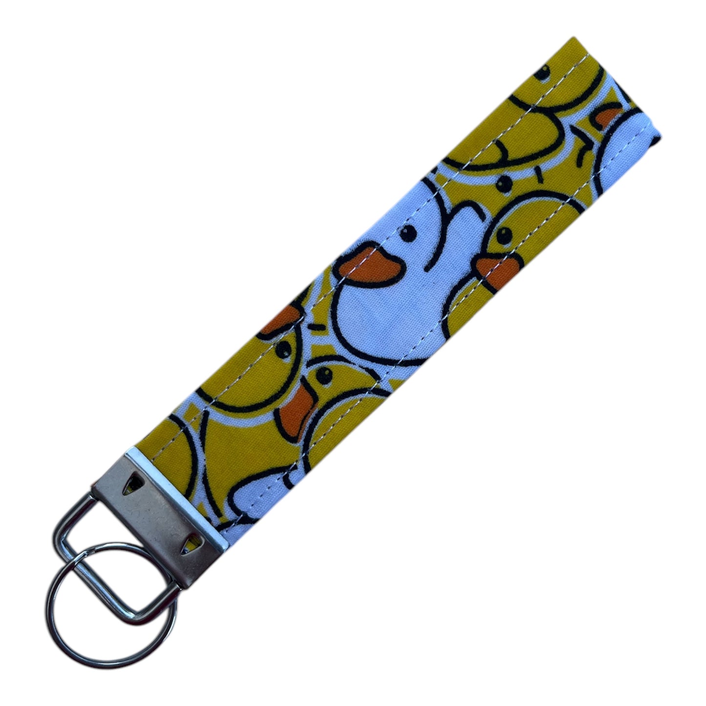 Duck fabric keyring/wristlet