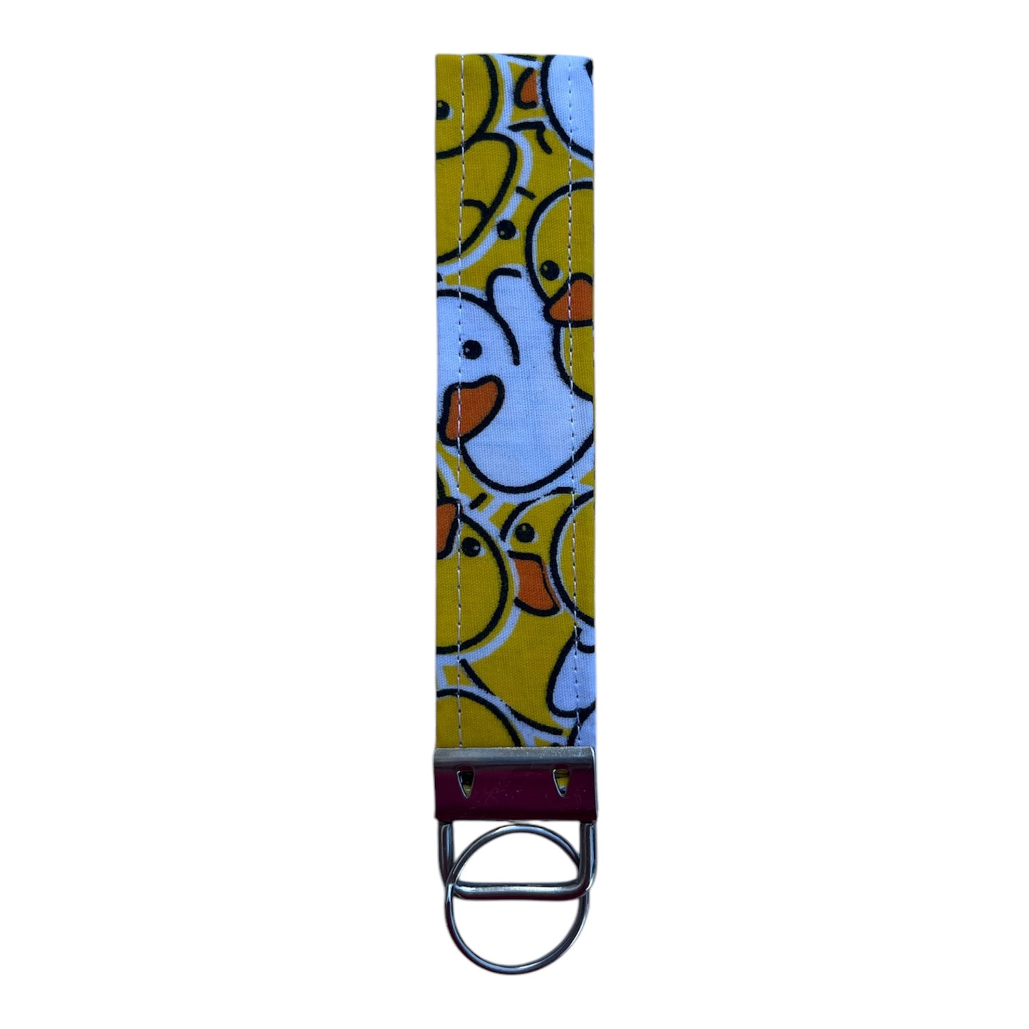 Duck fabric keyring/wristlet