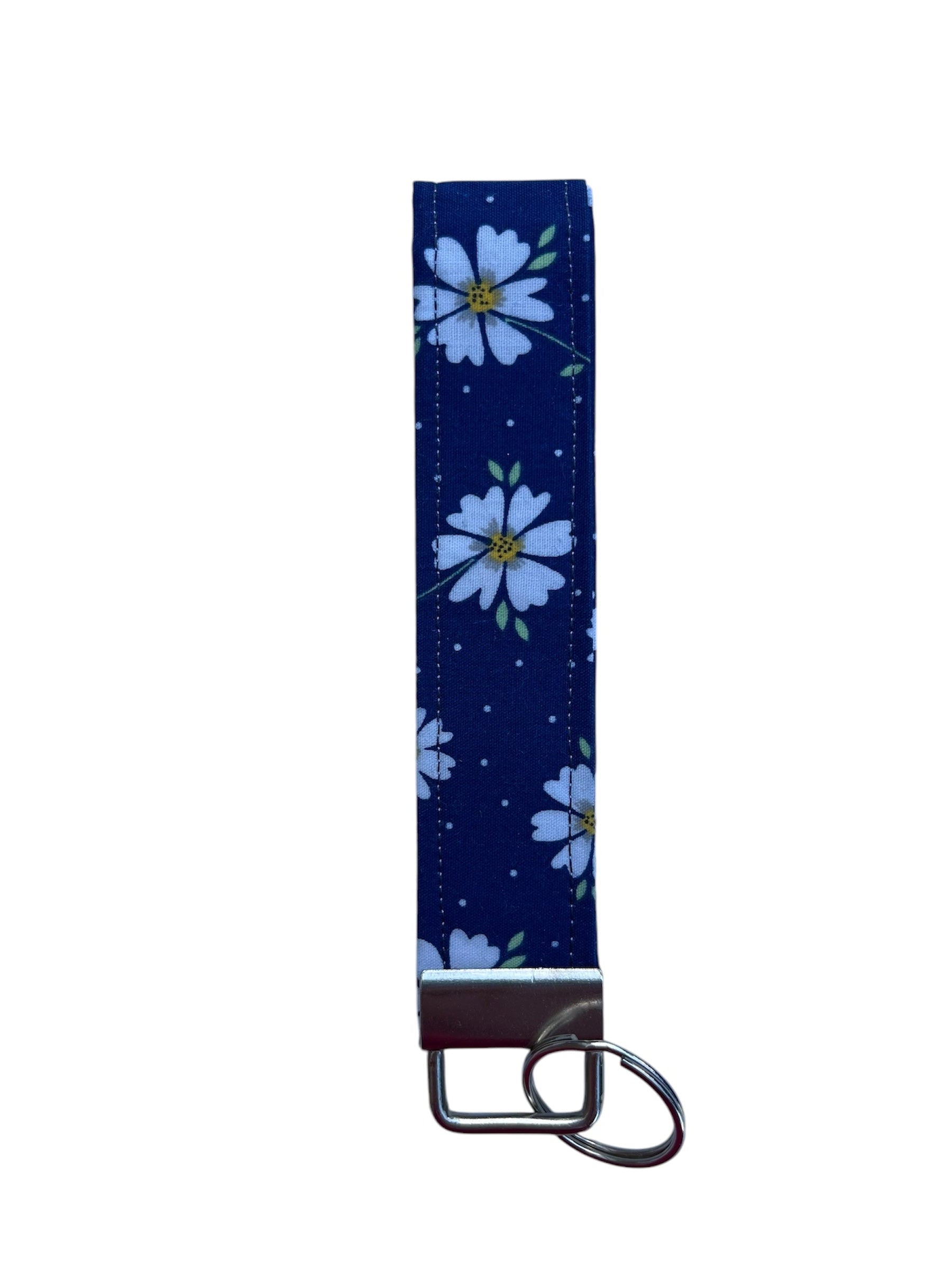 Daisy fabric Keyring/Wristlet