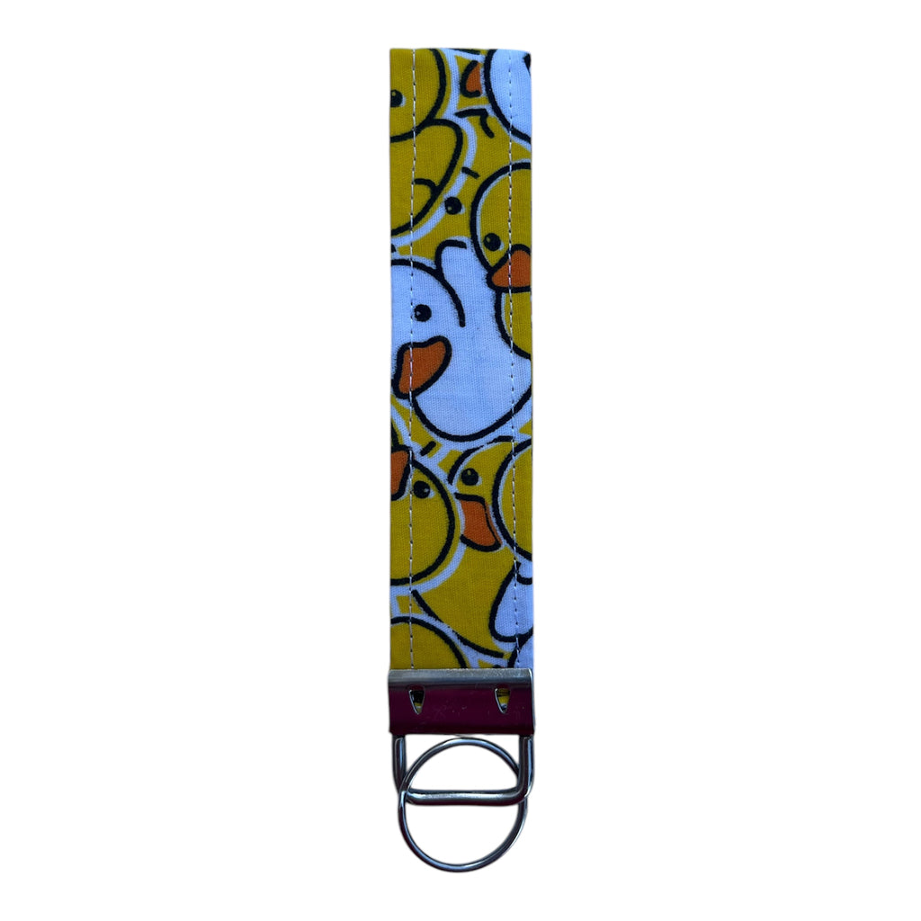 Duck fabric keyring/wristlet